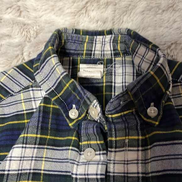 Crew cuts/JCrew kids plaid flannel button down shirt - Picture 3 of 4